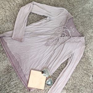 American eagle soft and sexy long sleeve tie up